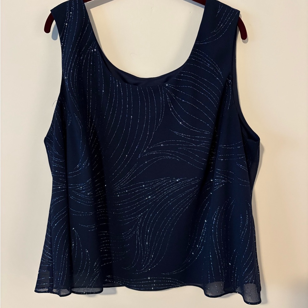 Chic Navy Blue Women's Tank Top